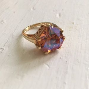 Gold plated sterling ring